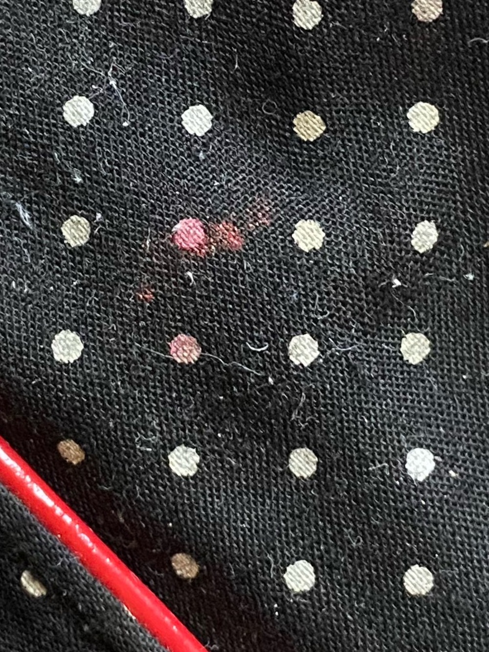 Vintage Y2K Spring red pleather shoulder/ clutch bag with polka dots❤️ - Picture 10 of 15